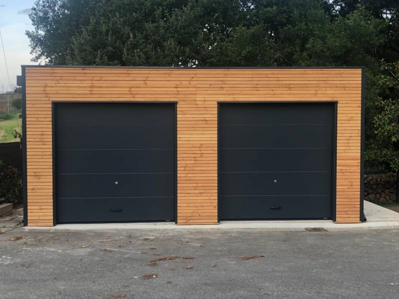 Garage 2 voitures posé par JD OUTDOOR à Saint-Jory en Haute-Garonne Occitanie